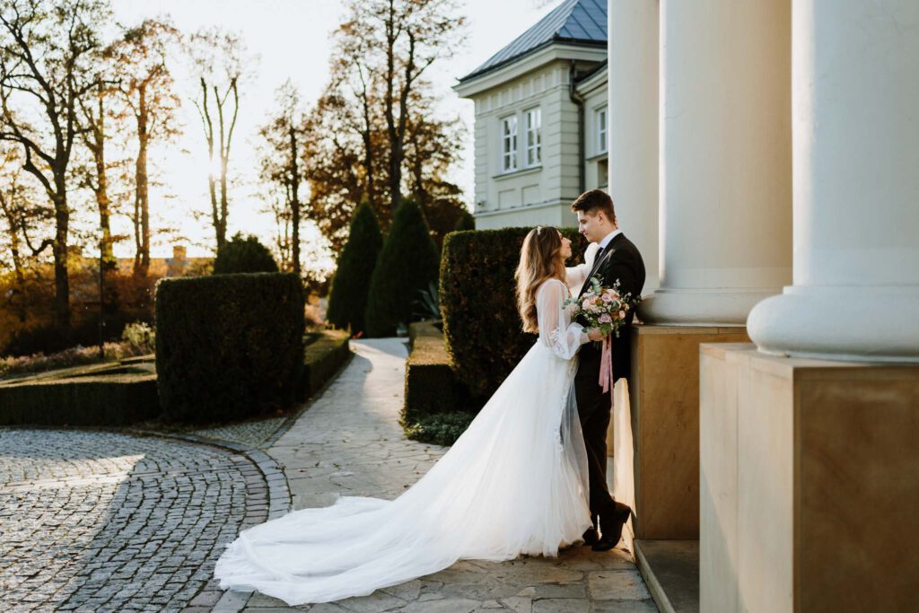 sesja ślubna w Pałacu Śmiłowice
